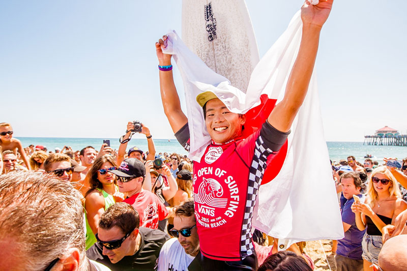 Hiroyo Ohhara durante o Vans US Open Of Surfing 2015. Foto: Divulgação