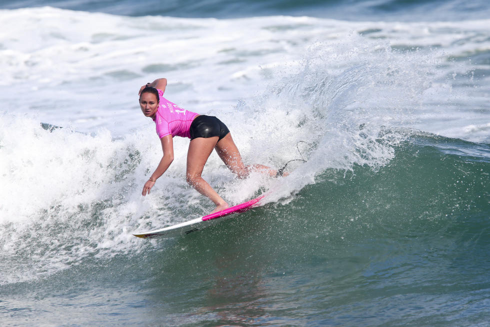 Carissa Moore, que ficou em segundo no Round 3 do evento. Foto: WSL
