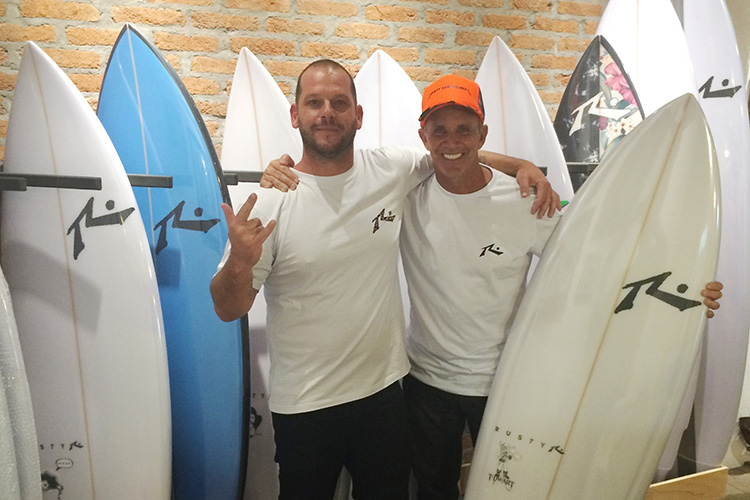 Picuruta e Luciano Costa, da Rusty Brasil. Foto: Divulgação