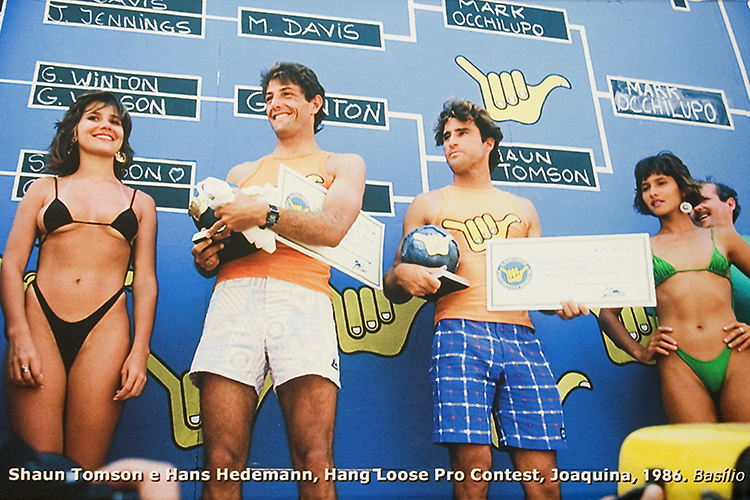 Shaun Tomson no Hang Loose Pro Contest de 1986. Foto: Basilio Ruy