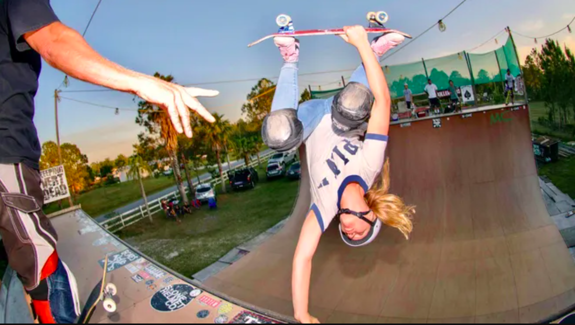 Sky, a skater de 13 anos que vai competir nos Jogos só por ″diversão