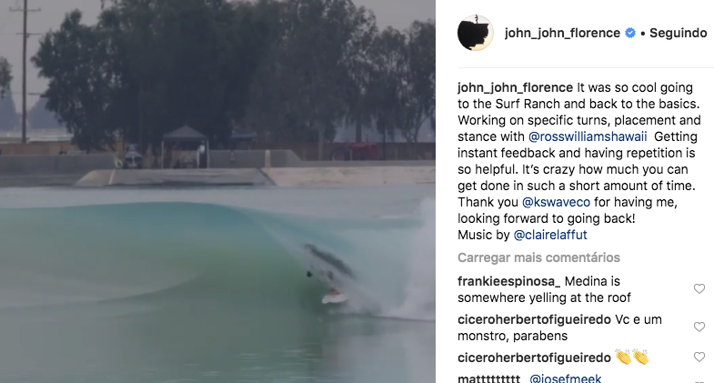 John John Florence no Surf Ranch em março de 2019